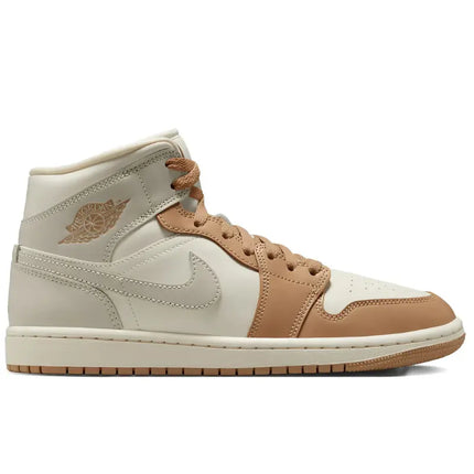 Jordan 1 Mid Tan Toe