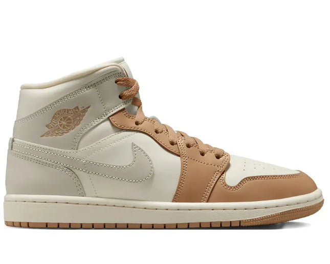 Jordan 1 Mid Tan Toe