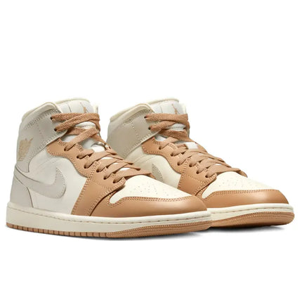 Jordan 1 Mid Tan Toe