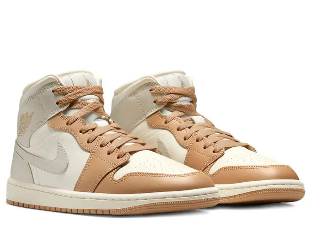 Jordan 1 Mid Tan Toe